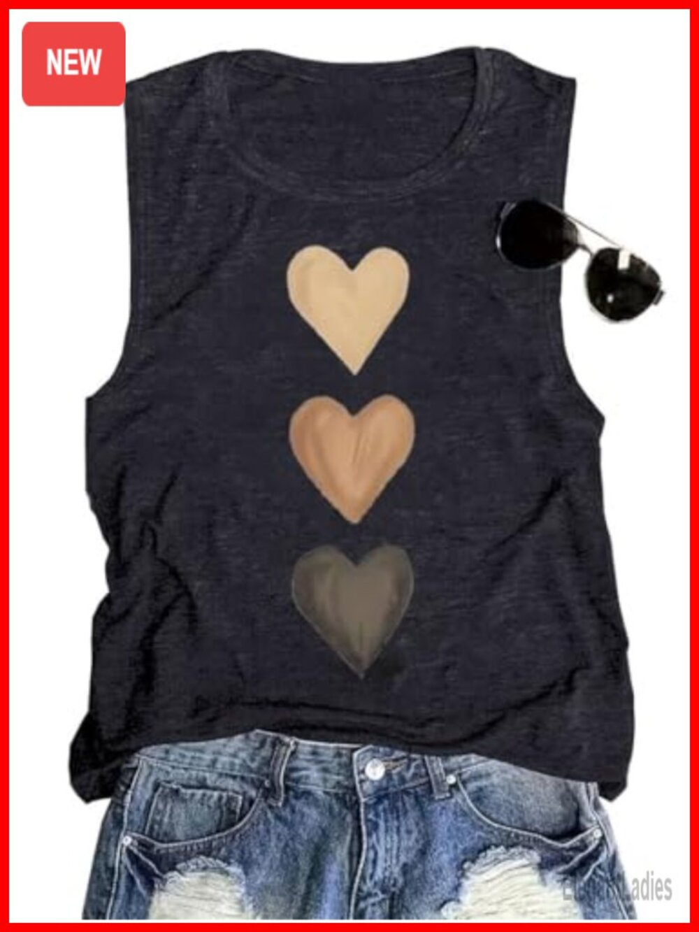 Womens Boho Floral Tank Top Sleeveless Crew Neck Summer Beach Tunic